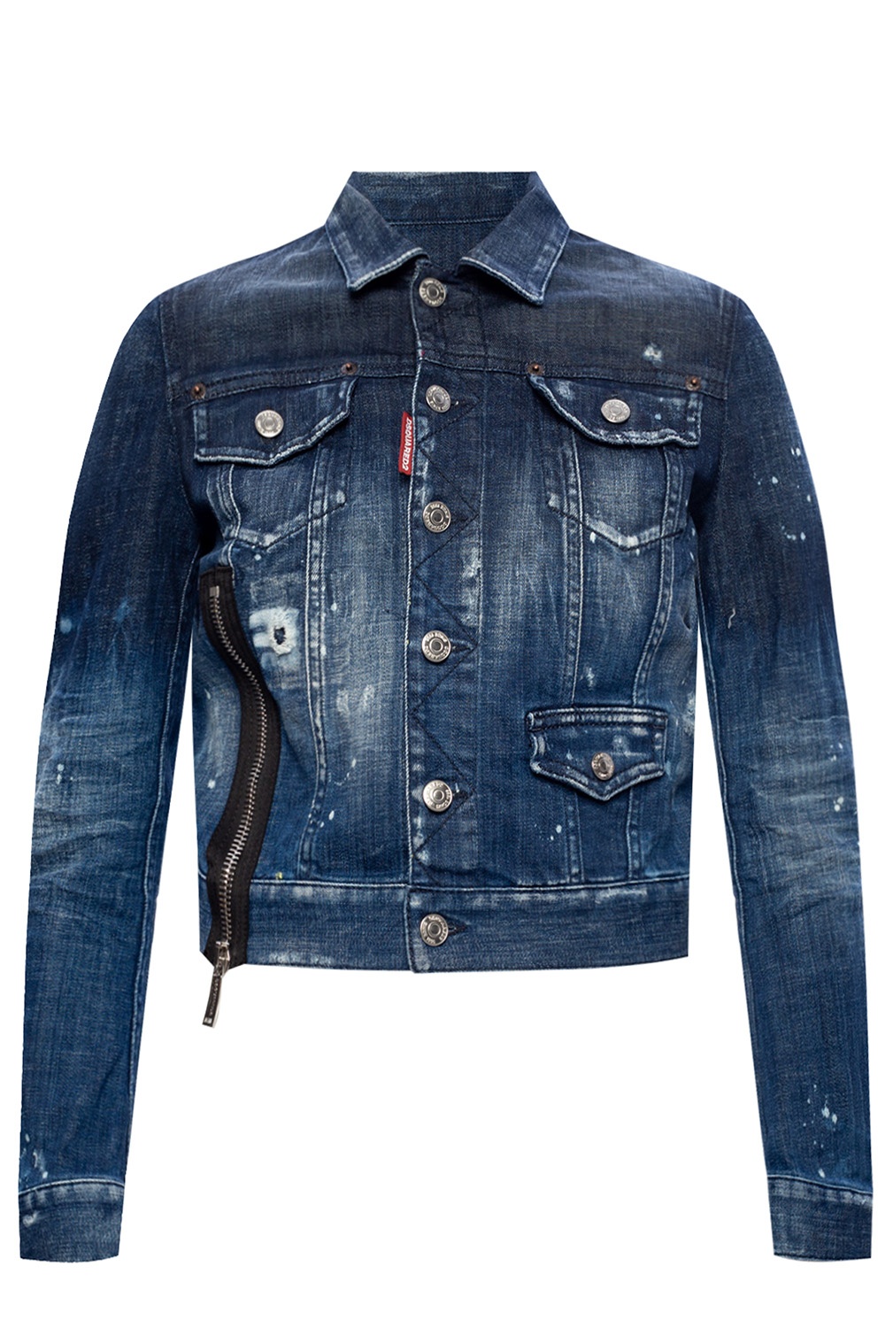 Dsquared patch denim jacket best sale